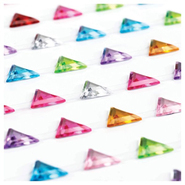 Наклейки акриловые MESHU "Сolorful crystal", 25*10см, стразы, 91 наклейка, инд. уп., европодвес RE-MS_46767