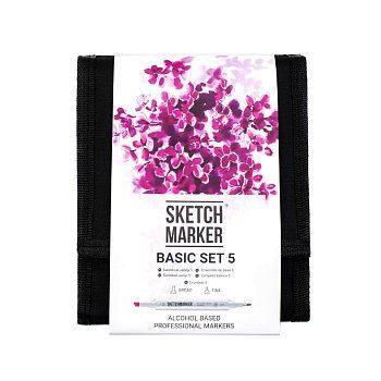 Набор маркеров SKETCHMARKER Basic 5 12 шт + сумка органайзер MPSM-12BAS5