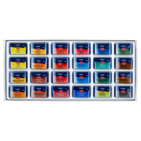 Набор акварели ЛАДОГА 24 шт x 2.5 мл, картон NP-20411912