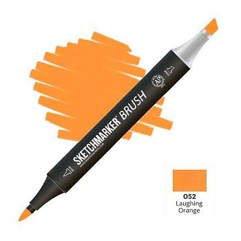 Маркер SKETCHMARKER Brush двухсторонний на спирт.основе O52 Забавный апельсин MPSMB-O52