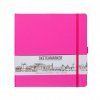 Блокнот для зарисовок SKETCHMARKER 140 г/м2 20 x 20 см 80 л, твердая обложка, Неоновая фуксия MP23142325SM
