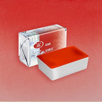 Акварель БЕЛЫЕ НОЧИ кювета 2.5 мл, 318 Алая NP-1911318