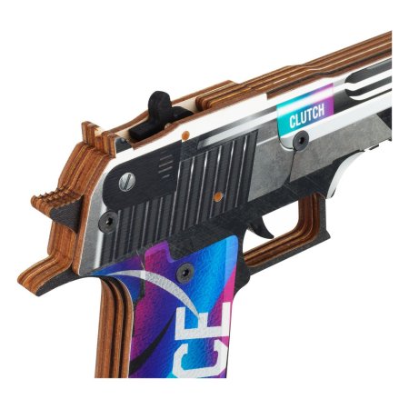 Пистолет деревянный ТРИ СОВЫ Desert Eagle "Игл Айс" подложка ХДФ с европодв, термоусадка RE-ПД2ДЗ001