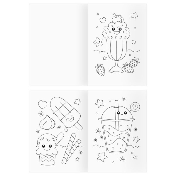 Раскраска А4 ТРИ СОВЫ "Вкусняшки" 8 стр. RE-РА4_56236