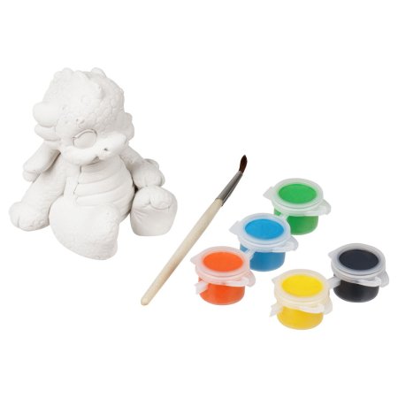 Набор для росписи из гипса ТРИ СОВЫ "Дракоша" краски, кисть RE-НР_52928