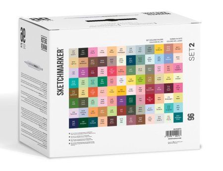 Набор маркеров SKETCHMARKER Basic 2 96 шт пластик.бокс MPSM-96SET2