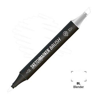 Маркер SKETCHMARKER Brush двухсторонний на спирт.основе BL Блендер MPSMB-BL