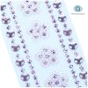 Наклейки акриловые MESHU "Purple flowers", 25*8,3см, стразы, 305 наклеек, инд. уп., европодвес RE-MS_36660