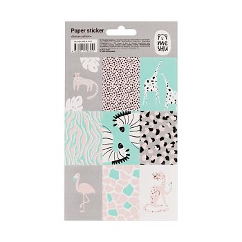 Наклейки бумажные MESHU "Nature pattern" 12 x 21 см, 9 накл, европодвес RE-MS_41625