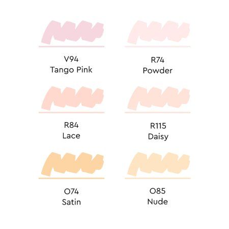 Набор маркеров SKETCHMARKER Skin 2 6 шт + коробка MPSM-6SKIN2