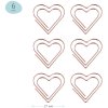 Скрепки фигурные 27 мм MESHU "Hearts" 6 шт пакет с европодвесом RE-MS_41587