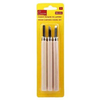 Набор резцов по дереву СОНЕТ 3 шт, в блистере NP-DK11511