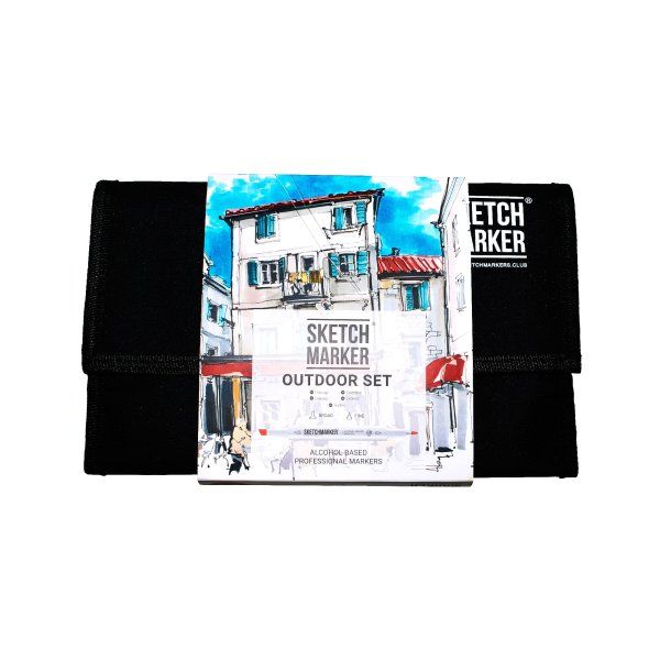 Набор маркеров SKETCHMARKER Outdoor Set 24 шт Плэнер + сумка органайзер MPSM-24OUTD