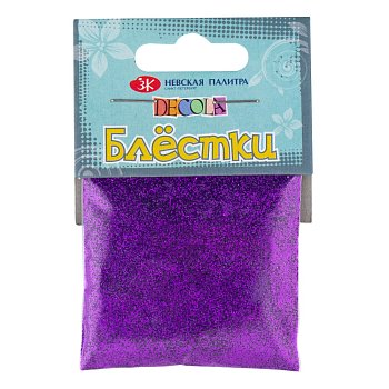 Блестки декоративные DECOLA размер 0.3 мм, 20 г, фиолетовый NP-W041-215-0,3