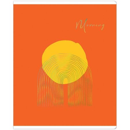 Тетрадь 48л. A5 клетка MESHU "Sunny life" матовая ламинация, тиснение фольгой RE-MS_43114