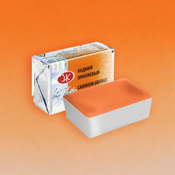 Акварель БЕЛЫЕ НОЧИ кювета 2.5 мл, 304 Кадмий оранжевый NP-1911304