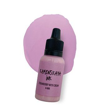 Чернила спиртовые (алкогольные) Kamenskaya Ink серия N 15 мл N-008 Клубника со сливками K-00-00000408