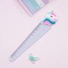 Линейка с топпером 12 см MESHU "Unicorn" пластиковая, европодвес RE-MS_36850
