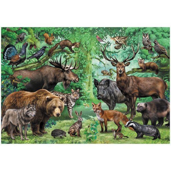 Пазл ТРИ СОВЫ 500 "Лесные жители" RE-ПК500_48355