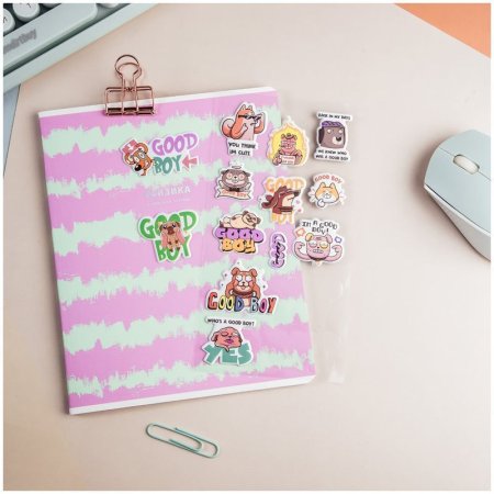Наклейки объемные MESHU "Good boy" 10 x 19 см RE-MS_36939