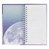Записная книжка 95 x 175 мм 96л. MESHU "Moon light" на гребне, матовая ламинация, твердая обложка, выборочный УФ-лак RE-MS_52915