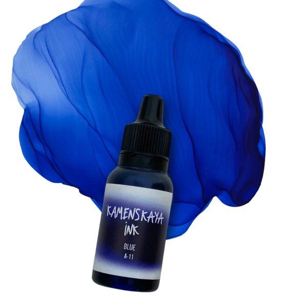Чернила спиртовые (алкогольные) Kamenskaya Ink серия A 15 мл 11 Синий K-00-00000380