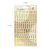 Наклейки ПВХ MESHU "Golden numbers" 10 x 21 см фольга, 170 наклеек RE-MS_43585