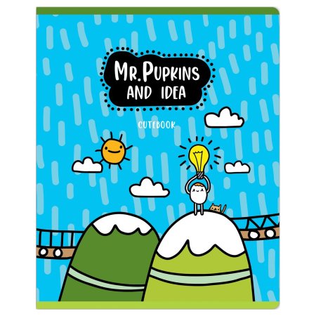 Тетрадь 48л. A5 клетка MESHU "Mr. Pupkins" выб. лак, ТВИН-лак RE-MS_49782