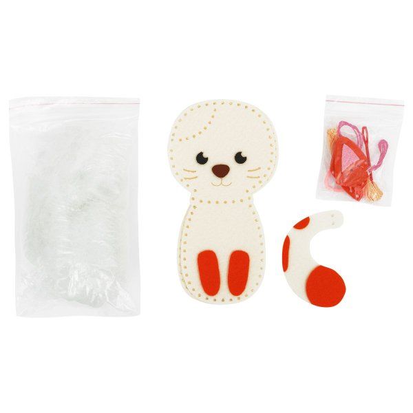 Набор для шитья игрушки ТРИ СОВЫ "Кошечка" пакет с европодвесом RE-2510006