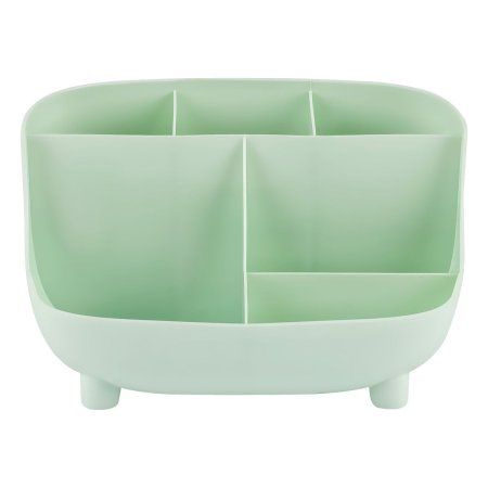 Настольная подставка MESHU 6 отделений, пластиковая, мятная RE-MS_46347