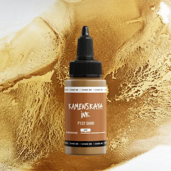 Чернила спиртовые (алкогольные) Kamenskaya Ink расслаивающиеся 30 мл P-122 Песок K-30-P-122