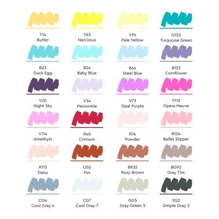 Набор маркеров SKETCHMARKER Manga set 24 шт Манга + сумка органайзер MP24mang