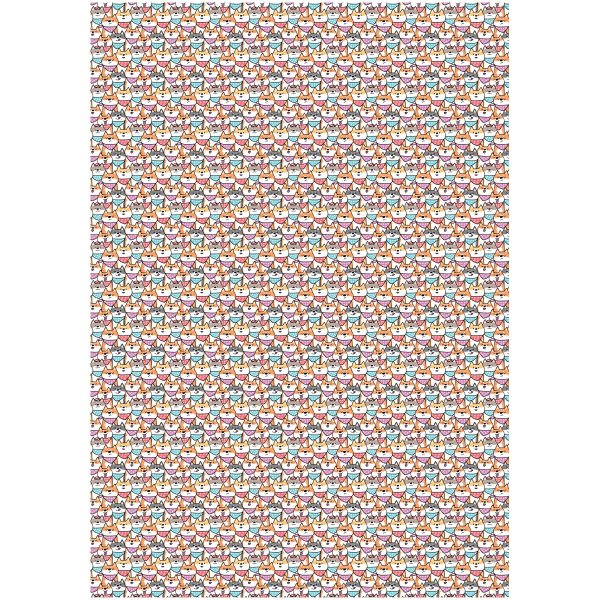 Упаковочная бумага глянцевая MESHU "Мир собак" 1л. 70 x 100 см 80 г/м2 RE-MS_53473