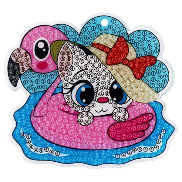 Алмазная мозаика, брелок ТРИ СОВЫ "Кошечка" картонный конверт RE-АМБ_48254