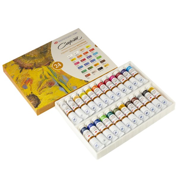 Набор масляных красок СОНЕТ 24 шт х 18 мл, картон NP-26412522