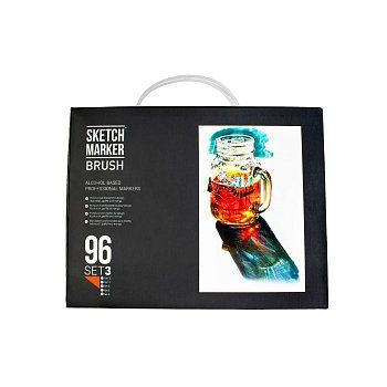 Набор маркеров SKETCHMARKER Brush 3 96 шт пластик.бокс MPSMB-96SET3