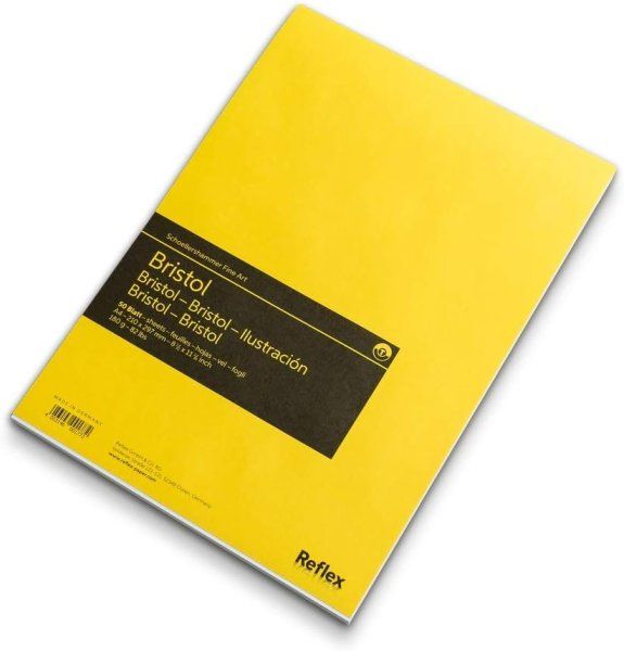 Блок для рисования REFLEX Studioline Bristol 180 г/м2 A4 50 л, гладкая, склейка RX-VF5004290