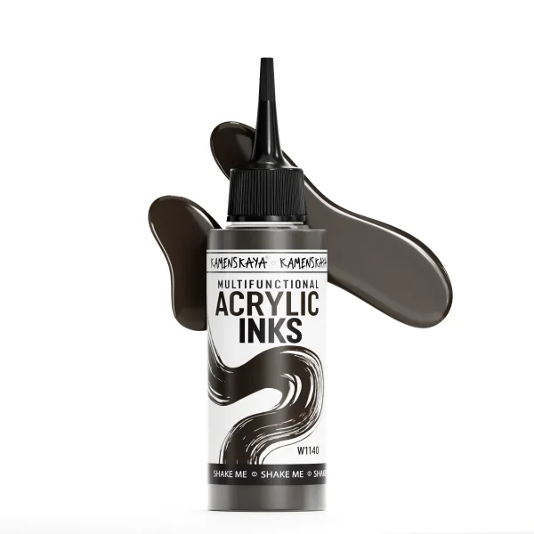 Чернила акриловые Kamenskaya Ink 100 мл W1140 Темно-коричневый K-00-00000832