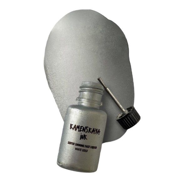 Жидкая поталь Kamenskaya Ink 20 мл Белое золото K-00-00000429