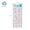 Наклейки акриловые MESHU "Bright flowers" 25 x 10 см, стразы, 150 накл, инд. уп. RE-MS_46773