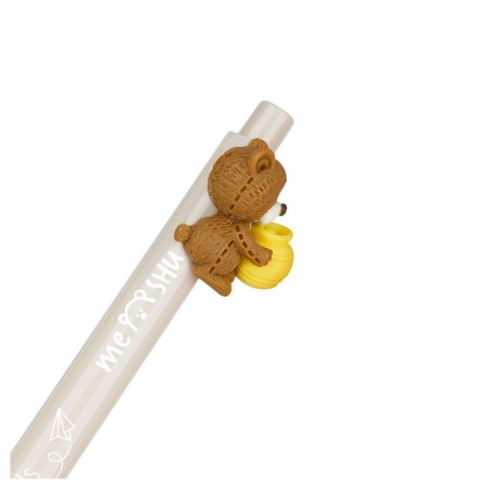 Ручка шариковая автоматическая MESHU "Funny friends" синяя, 0.7 мм, корпус ассорти, с топпером RE-MS_55297