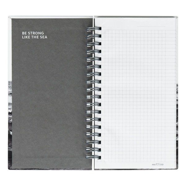 Записная книжка 95 x 175 мм 96л. MESHU "Dreams come true" на гребне, матовая ламинация, твердая обложка, тиснение фольгой RE-MS_52918