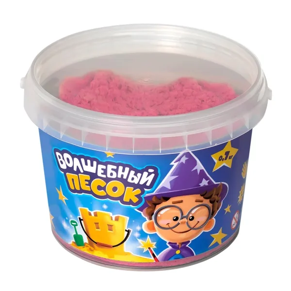 Кинетический песок ТМ Волшебный песок 700 г ведерко, розовый AS-KP2GV