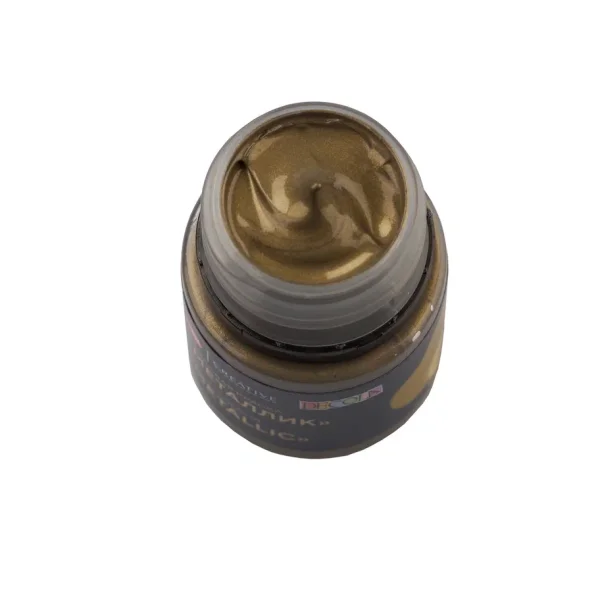 Краска акриловая DECOLA металлик, банка 20 мл, 981 Античное золото NP-4926981