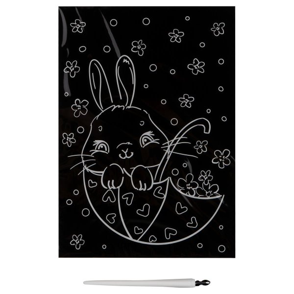 Гравюра с мультицветной основой ТРИ СОВЫ А5 "Зайчик" RE-GA5_49946