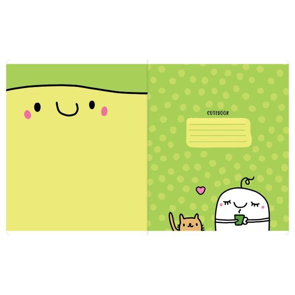 Тетрадь 48л. A5 клетка MESHU "Mr. Pupkins" выб. лак, ТВИН-лак RE-MS_49782