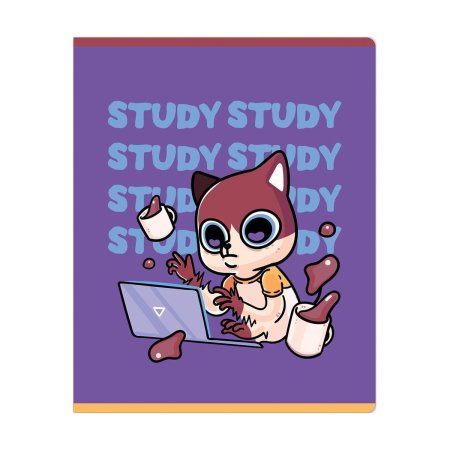 Тетрадь 48л. A5 клетка MESHU "Mood" матовая ламинация RE-MS_49790