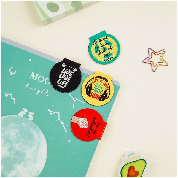 Закладки магнитные для книг 4 шт MESHU "Motivation" RE-MS_46746