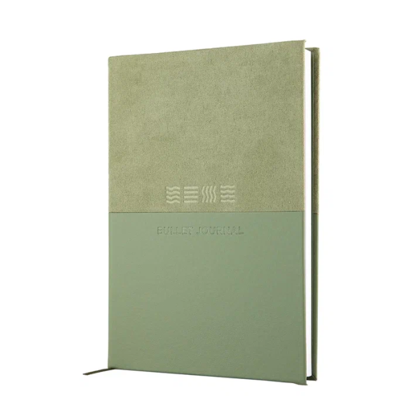 Блокнот для записей Стихия Bullet Journal 100 г/м2, 14 x 20 см, 80 л, жесткая обложка, оливковый MPST04045