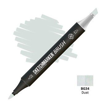 Маркер SKETCHMARKER Brush двухсторонний на спирт.основе BG34 Грязь MPSMB-BG34